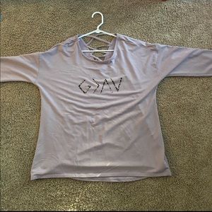 Lavender long sleeve top